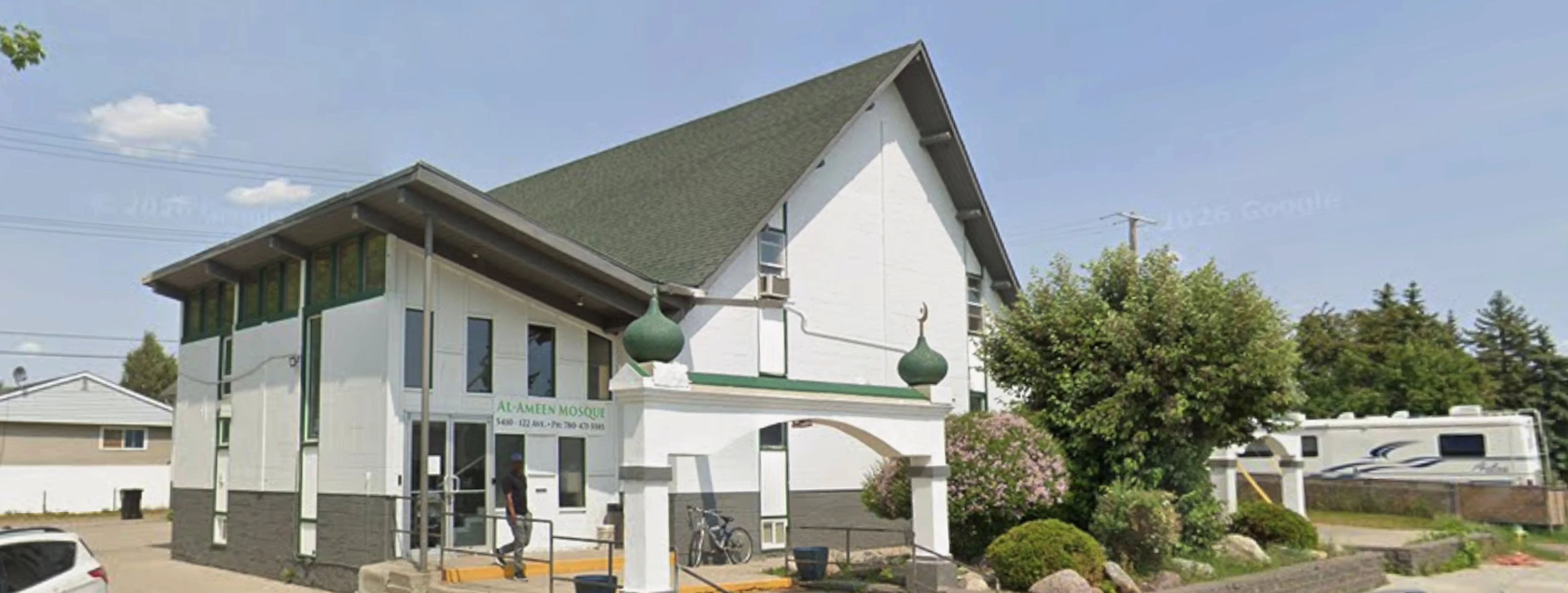 Exterior view of Al Ameen Masjid Edmonton building